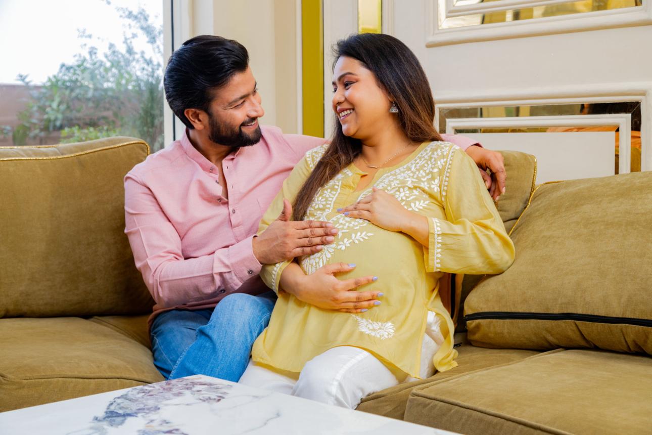 Couple preparing together for their journey to parenthood